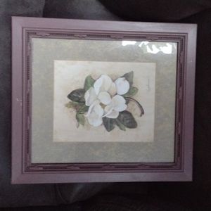 Peggy Adams 17x15 (including frame) magnolia print.